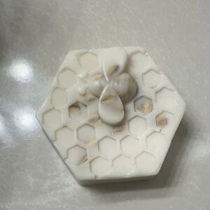 Bee Design Hexagonal Soap in Cream